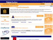 Tablet Screenshot of pigistequebec.com